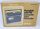 14-1001 Realistic New Vintage Portable Cassette Tape Recorder Radio