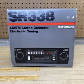 Sr338 1980s Sparkomatic Am Fm Stereo Cassette New In Original Packaging