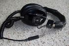 1a-9176 Magnavox Vintage Stereo Headphones Padded Black Japan Vtg Tested