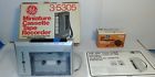 3-5305a Ge Vinta Miniature Cassette Tape Recorder Original Box Tested