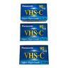 Tc-30 3 Vintage Panasonic Cassette Tapes 90 Mins Super High Grade