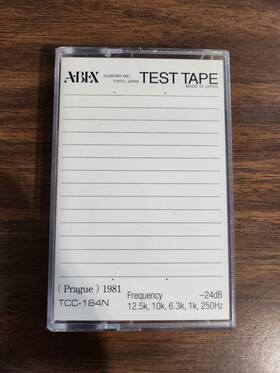 Abex Tcc-184n Frequency Response Test Tape 12.5k/10k/6.3k/1k/250hz