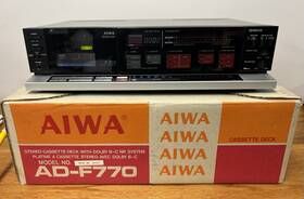 Ad-f770h Aiwa Ad-770h Vtg. Cassette Deck Powers On Repair Or Parts Without Riginal Box Read