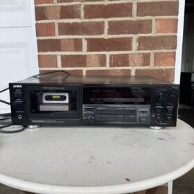 Ad-f880 Aiwa Ad-880 Vintage Tape Deck Stereo Cassette Player European Power Plug