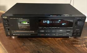 Ad-f1000u Aiwa Stereo Cassette Deck Tested Limited Functionality