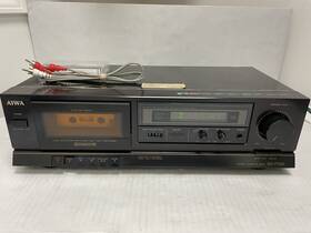 Ad-f300u Aiwa Ad-f300 Stereo Cassette Deck Tape Player Vintage 1980s With Cables