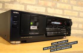 Ad-f800u Aiwa 3-head Dual Capstans Cassette Deck Serviced Full-functional