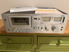 Ad-m200u Aiwa 1980 Stereo Cassette Deck With Dolby Nr System And Manual - Model