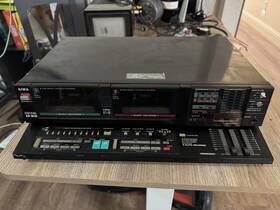 Ad-w20u Aiwa Vintage Ad-w20 Double Cassette Desk Parts/repair Fast Ship