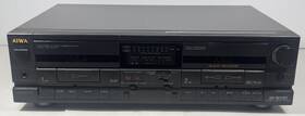 Ad-wx707u Aiwa Stereo Dual Cassette Deck Powers On For Parts/not Working - Read