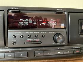 Aiwa Ad-wx727 Vintage Dual Cassette Deck Original Box Remote All Packing 1996