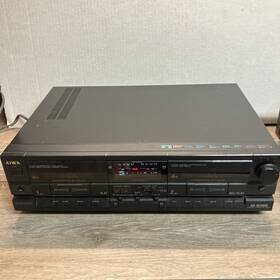 Ad-wx909 Aiwa Stereo Dual Cassette Deck Recorder - Turns On Sold As Is Read