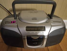 Csd-120u Aiwa Cd Player Compact Disc Stereo Radio Cassette Recorder Vintage 01