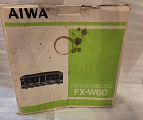 Fx-w60 Aiwa Vintage 1980s Dual Cassette Player/recorder. Unused For Parts Only