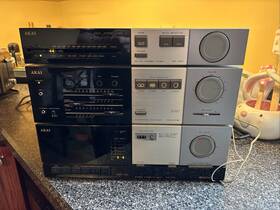 Am-m11e Akai Receiver At-m11 Cassette Deck Hx-m11 Amplifier Vintage All 3 Unit