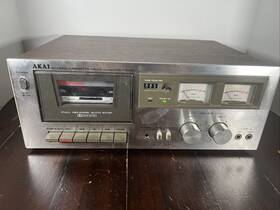 Cs703 Akai Cassette Tape Deck For Parts Powers On D
