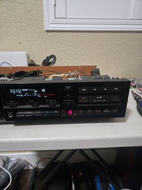 Gx-r70ex Akai Cassette Deck Reverse Black Used Japan For Parts Please Read