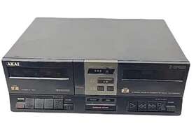 Hx-m313w Akai 2-speed Double Cassette Vintage