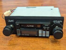 7156 Alpine - Fm Am Tuner Cassette Tape Deck Car Radio Vintage Retro Antique