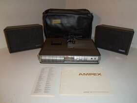 Micro70 Ampex Corporation Vintage Micro 70 Portable Cassette Player Recorder With Case Speakers Manual