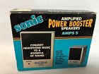 Amps5 Sonic Sony Ge Panasonic Nos Vintage Power Booster Silver Walkman