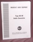 Bc-5b Rca Tube Mixing Console Operation