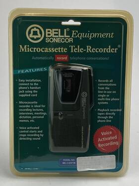 Be-310vtr Bell Sonicor Micro Cassette Tele-recorder New Sealed Package
