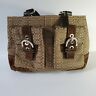 C05s-3646 Coach Signature Shoulder Bag Jacquard Leather Suede Purse Handbag