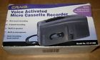 Cc-411mr Craig Voice Activated Microcassette Recorder System Model New In Box