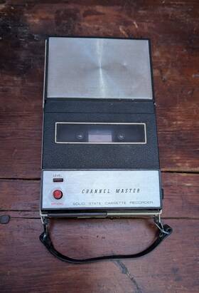 6303 Channel Master Vintage Solid State Cassette Tape Recorder Model Japan Plays