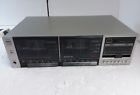 Cr-w77 Fisher Vintage Studio Silver Japan Double Cassette Deck For Repair