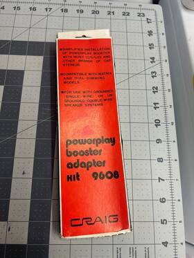 9608 Craig New Vintage Powerplay Booster Stereo Speaker Adapter Kit Universal
