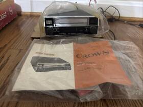 Csc-1700f Crown Vtg Csc-1700 Cassette Car Stereo With Fm Radio Nos No Box Papers