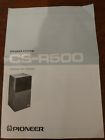 Cs-r500 Pioneer Vintage Operating Guide