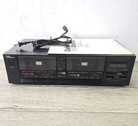 Bk5555 Curtis Mathes Dual Cassette Deck Tape Player Dubbing Hifi Stereo Black