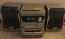 Cx-na115 Aiwa Radio Dual Cassette Cd Player Stereo Mini System Works