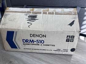 Drm-510 Denon Vintage Stereo Cassette Tape Deck Precision Audio Component Black