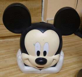 Mk-448 Disney For Parts Repair Vintage Mickey Mouse Head Talkin Tape Player Portable Cassette