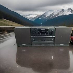 000-40916236 Emerson Vtg As2612 Am/fm Cassette High Speed Dubbing Recording Tested See Video