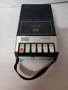 3t07 Ferguson Vintage Portable Cassette Recorder Player Serviced Tested Uk