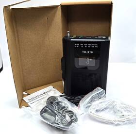 Td-916 Fiolees Radio Cassette Player Recorder - By Usb Or Aa Battery