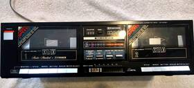 Cr-w35h Fisher Vintage Stereo Double Cassette Deck Player Recorder For Repair