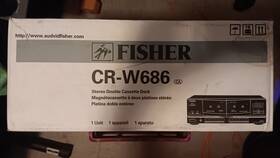 Fisher Cr-w686 Duel Cassette Deck Player New Old Stock