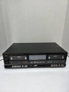 Fisher Cr-w76h Vintage Stereo Double Cassette Deck Recorder Studio