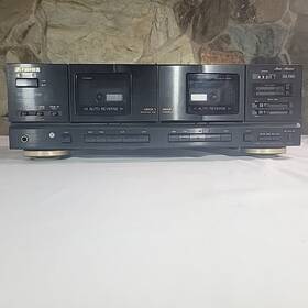 Cr-w983 Fisher Stereo Double Cassette Deck Player With Cable Tested And Working