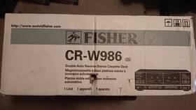 Fisher Cr-w986 Duel Cassette Deck New Old Stock