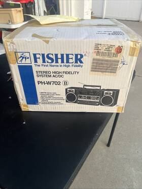 Ph-w702b Fisher New Rare Vintage Cassette Deck - Factory Sealed