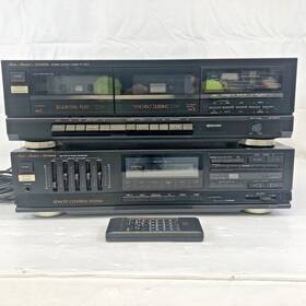 Fisher Sr-w911a Stereo System -double Cassette Deck Cr-w911a And Am/fm Receiver Rs-w911a