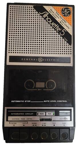 3-5151b Ge 3-1515b Vintage General Electric Cassette Recorder Player Model Works No Cord