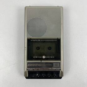 Ge 3-5018c Vtg General Electric Slim Cassette Tape Recorder Player Model
